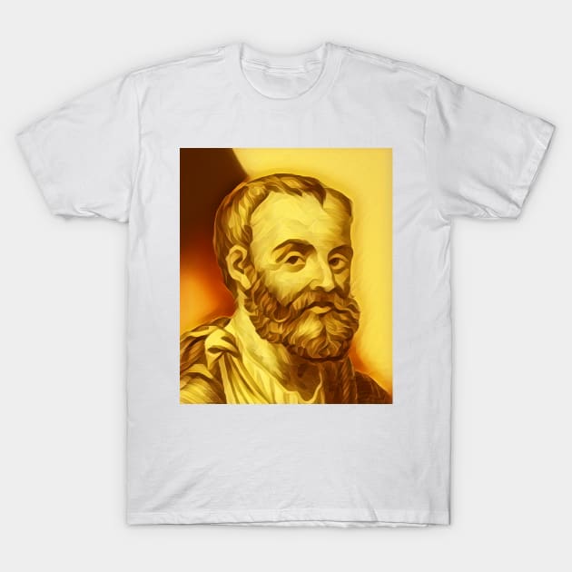 Galen Golden Portrait | Galen Artwork 10 T-Shirt by JustLit